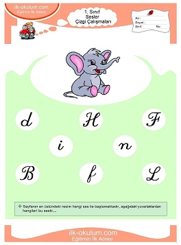 Çocuklar İçin F Sesi Çalışma Sayfaları 